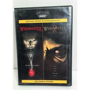 Wishmaster 1 & 2 DVD Lot – Evil Never Dies, Double Feature, Horror Classic, Rare